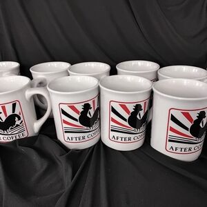 4 Charming Rooster White Coffee Mug